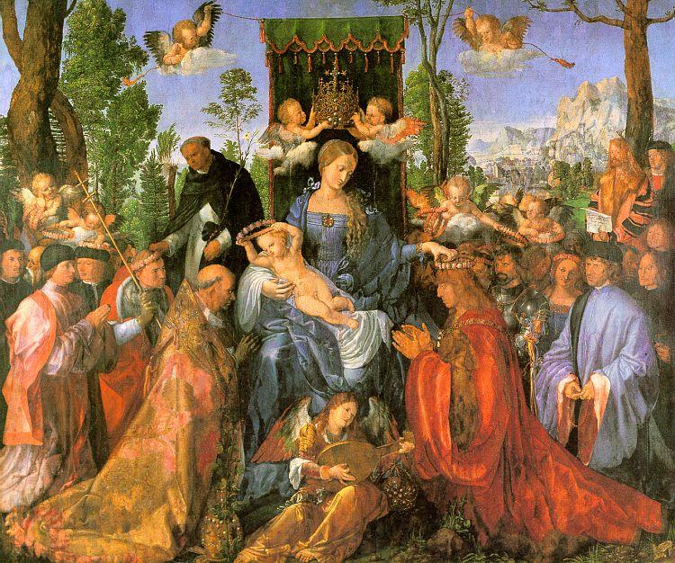 Albrecht Durer Altarpiece of the Rose Garlands France oil painting art